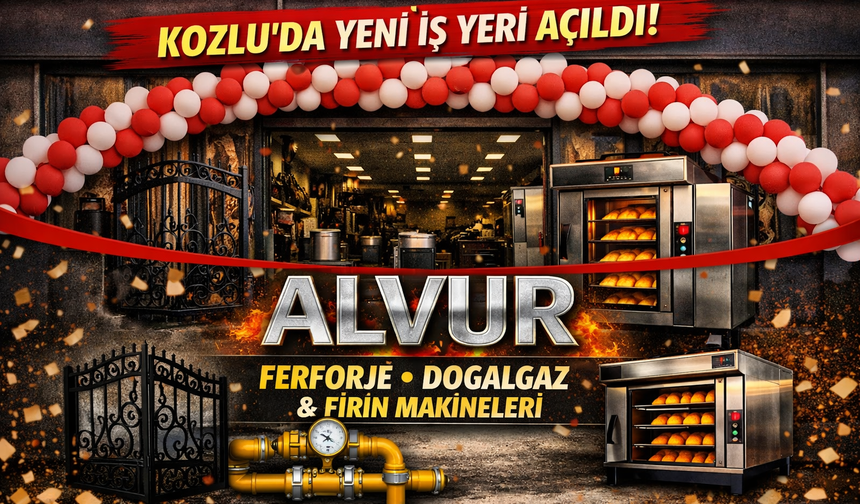 Kozlu’da Alvur ferforje doğalgaz ve fırın makineleri açıldı
