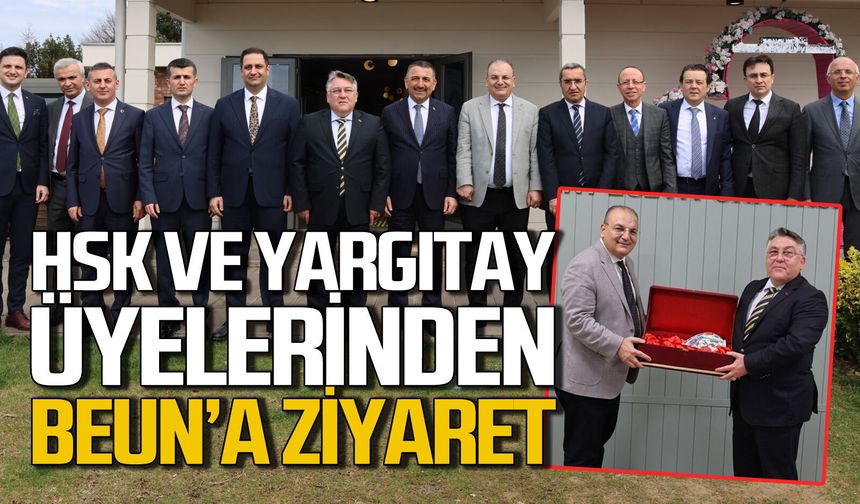 HSK ve Yargıtay Üyelerinden Rektör İsmail Hakkı Özölçer’e ziyaret