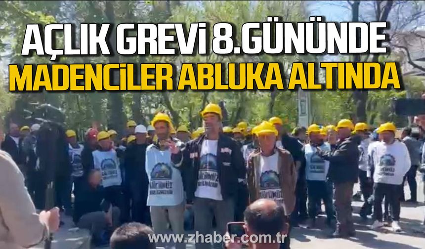 Açlık grevinde 8. gün. Madenciler abluka altında.