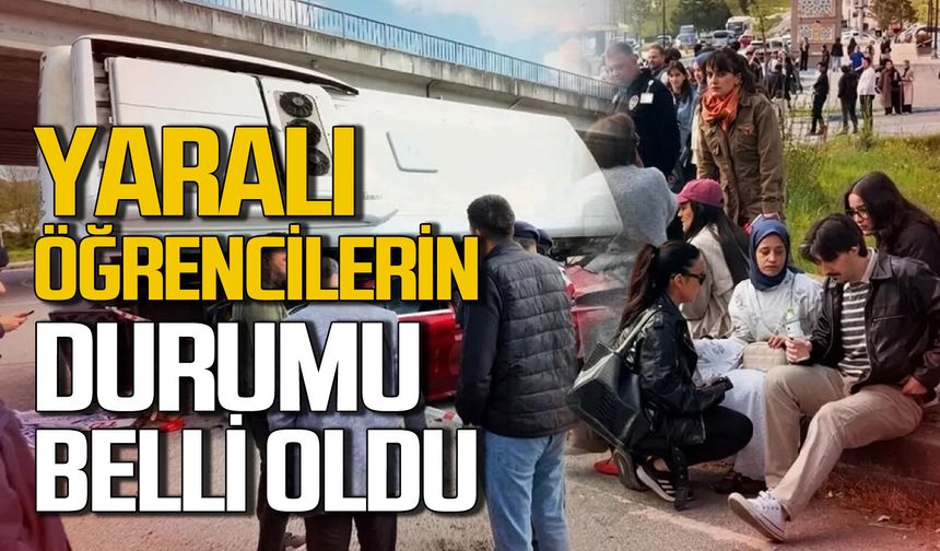 Ölümden döndüler: Kazada yaralanan öğrenciler taburcu oldu