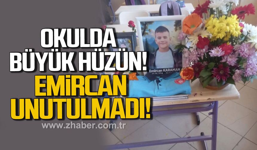 Okulda büyük hüzün. Emircan unutulmadı