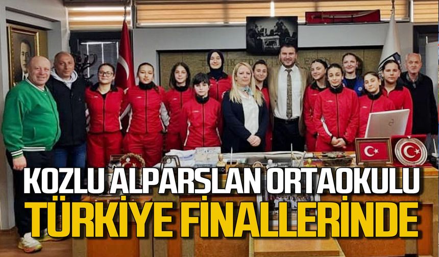 Kozlu Alparslan Ortaokulu'ndan büyük başarı: Türkiye finallerindeler