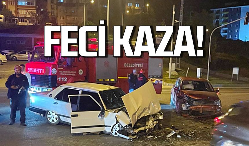 Feci kaza: Kafa kafaya çarpıştılar yaralılar var!