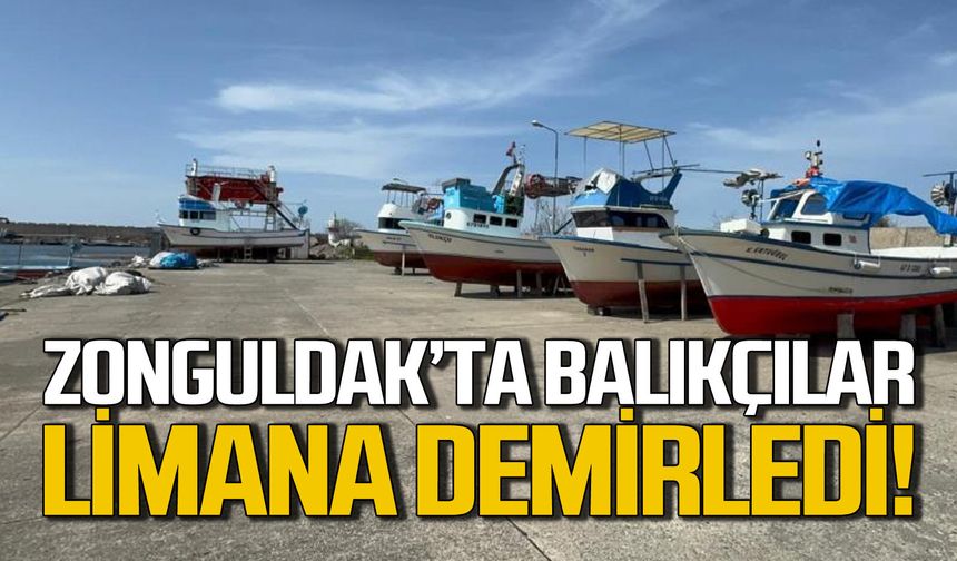 Zonguldak'ta balıkçılar limana demirledi, umutlar yeni sezona kaldı
