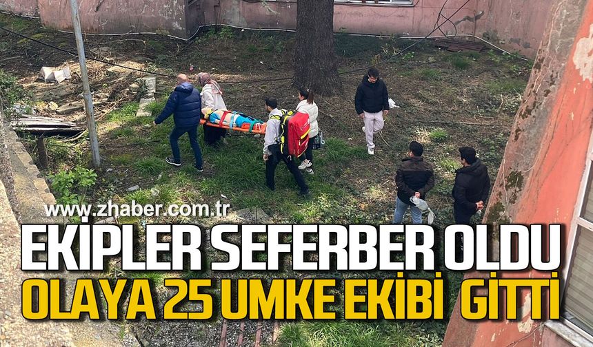Zonguldak’ta ekipler seferber oldu: Olaya 25 UMKE ekibi müdahale etti
