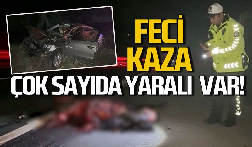 Karayolunda feci kaza: Çok sayıda yaralı var!