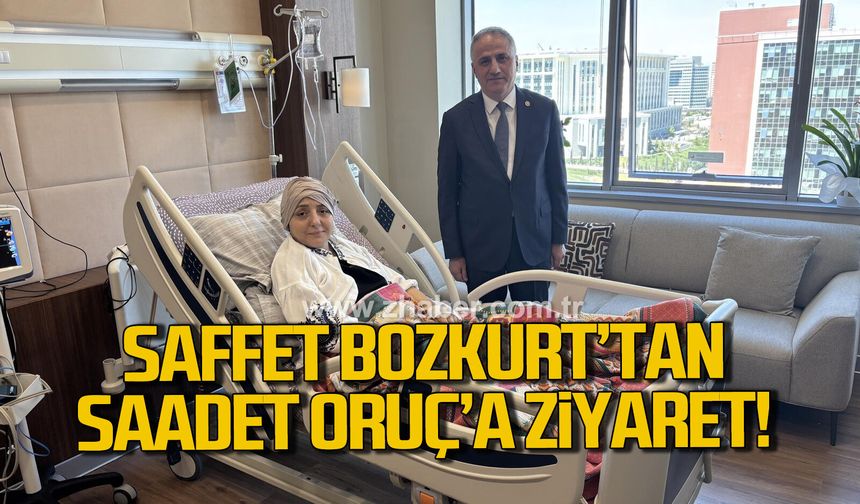 Saffet Bozkurt'tan Saadet Oruç'a ziyaret