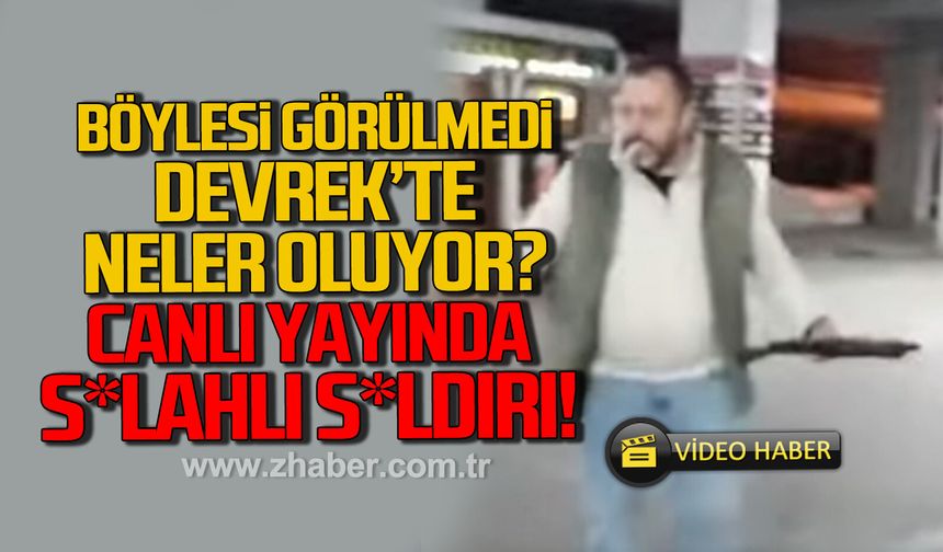 Böylesi görülmedi Devrek'te neler oluyor? Canlı yayında silahlı saldırı