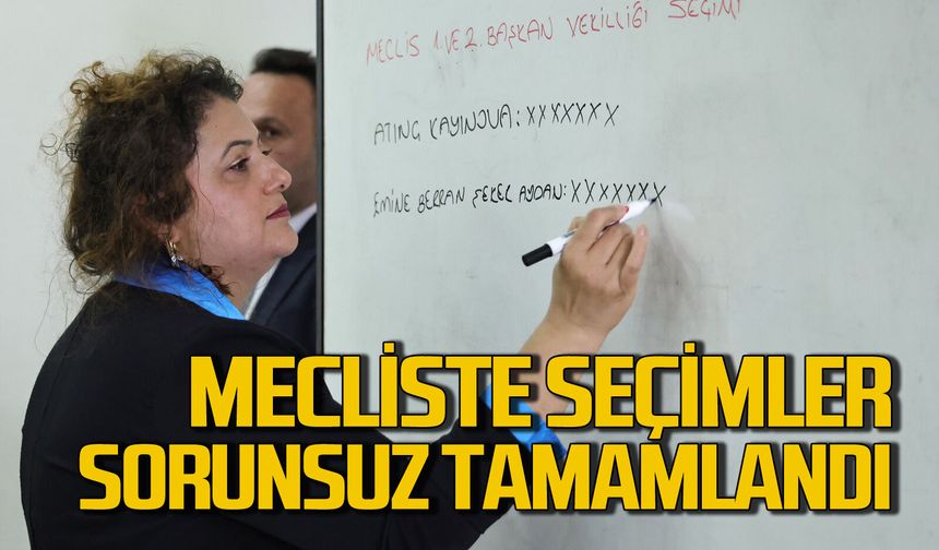 Seçimler sorunsuz tamamlandı: Meclis 1. ve 2. başkanları seçildi