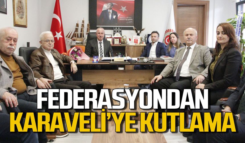 Zonguldak İli Dernekleri Federasyonu Necdet Karaveli’yi kutladı
