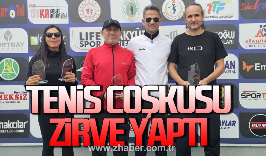 Çaycuma’da büyük turnuva nefes kesen finalle tamamlandı.