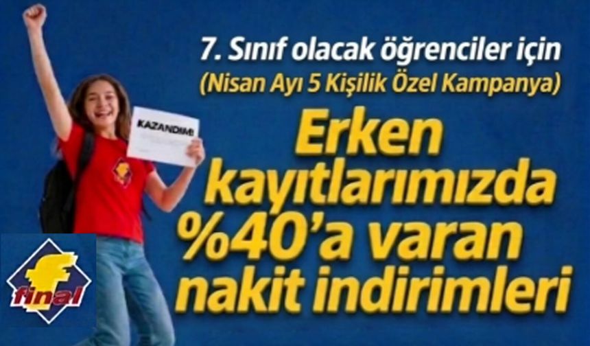 Zonguldak Final Kurs’tan yüzde 40 indirim müjdesi