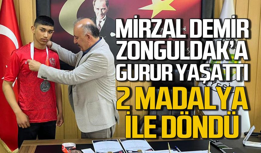 Zonguldak’ın gururu oldu: 2 Türkiye derecesiyle döndü