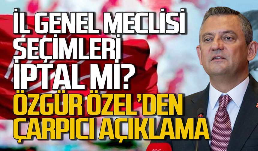 Özgür Özel’den ilginç Zonguldak İl Genel Meclisi seçim açıklaması geldi