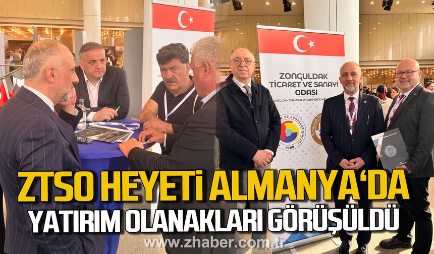 Zonguldak TSO heyeti 9. Türk-Alman Ekonomi Günü'nde yatırım olanaklarını anlattı.