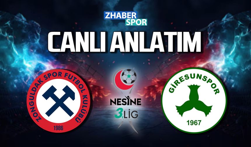 Zonguldakspor-Giresunspor canlı anlatım 12.04.2026