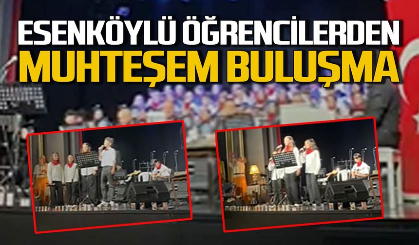 Kozlu Esenköy öğrencileri sahne performansıyla alkış aldılar
