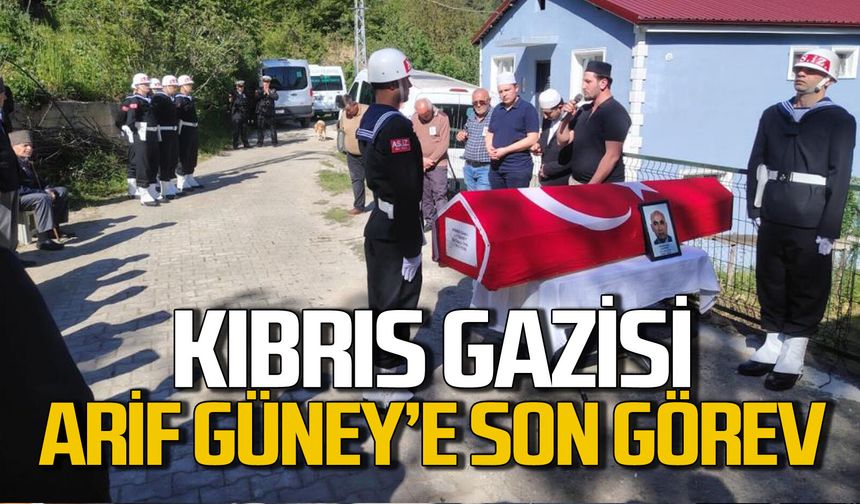 Kıbrıs Gazisi Arif Güney son yolculuğuna uğurlandı