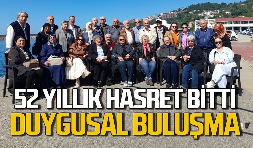 Zonguldak’ta 52 yıllık hasret sona erdi