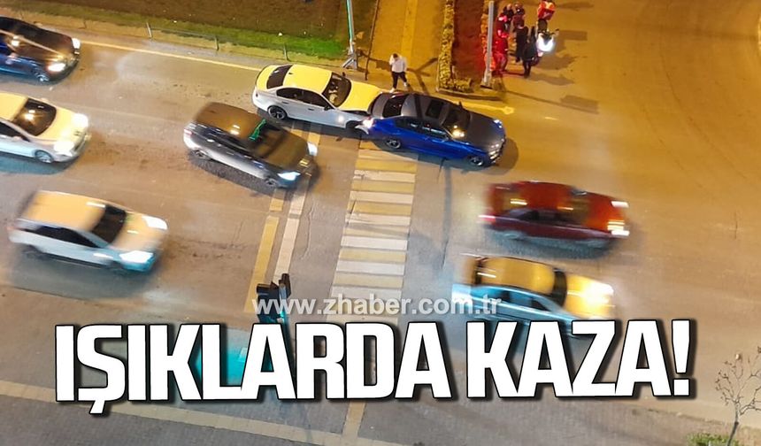 Karadeniz Ereğli ışıklarda kaza