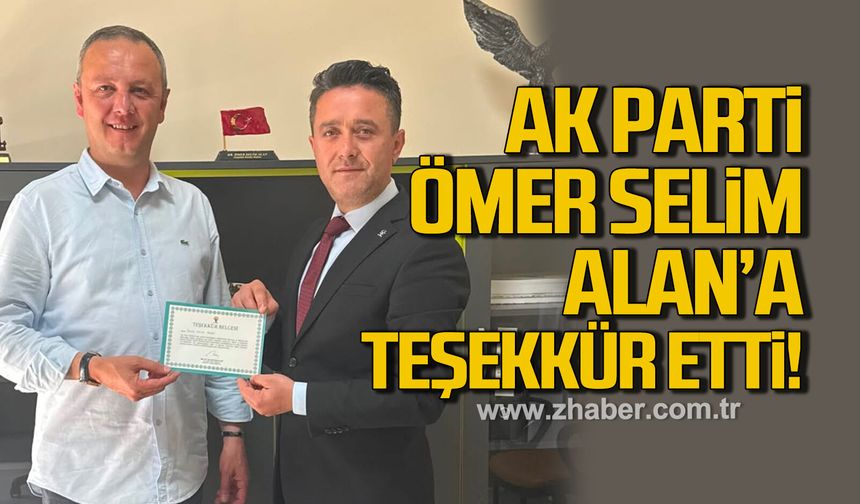 AK Parti'den, Ömer Selim Alan'a ziyaret etti