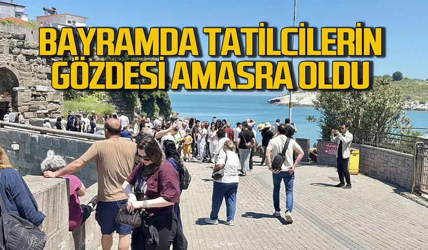 Bayramda tatilcilerin tercihi Amasra oldu