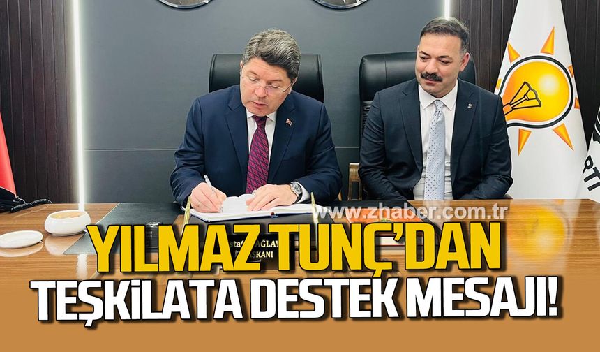 Eski Adalet Bakanı Yılmaz Tunç, AK Parti Zonguldak teşkilatında