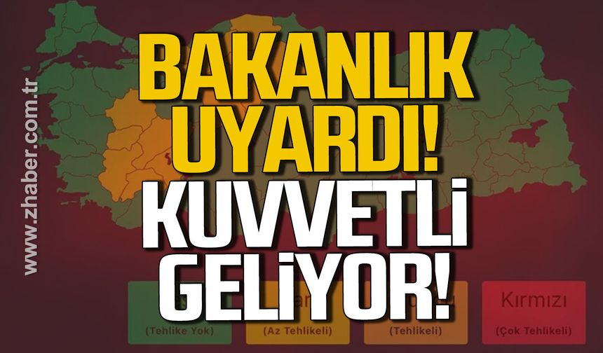 İçişleri Bakanlığı'ndan 'sağanak' uyarısı