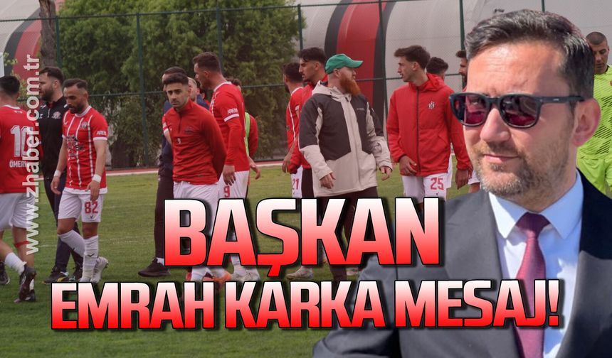 Devrek Belediyespor Başkan Emrah Karka teşekkür etti