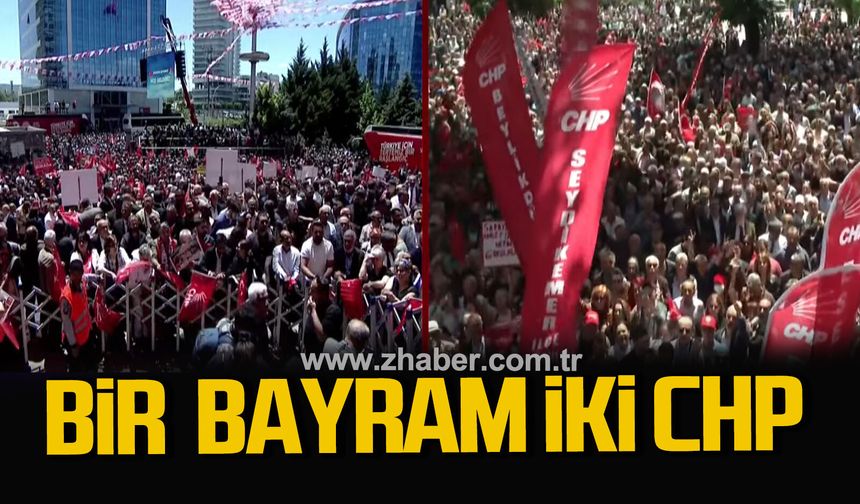 Ankara’da çifte bayramlaşma. Bir bayram iki CHP