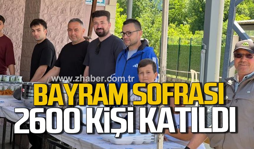 Bakacakkadı’da Bayram sofrası: 2600 kişi katıldı