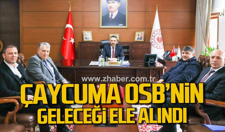 Çaycuma OSB Yönetiminden Vali Hacıbektaşoğlu'na ziyaret.