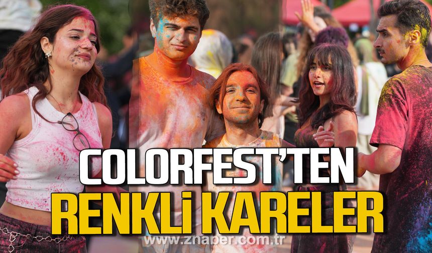 Zonguldak'ta COLORFEST’ten renkli kareler.