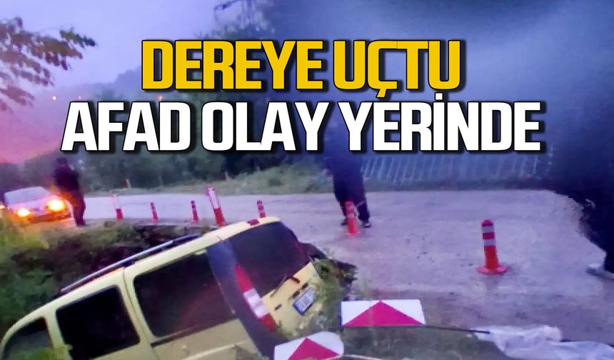 Köprüden dereye uçtu... AFAD olay yerinde