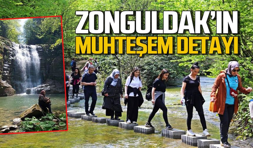 Zonguldaklılar ertelenen geziyle Harmankaya'yı keşfetti