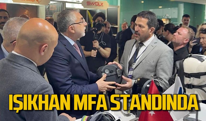 Bakan Vedat Işıkhan MFA standını ziyaret etti Murat Uzun’dan bilgi aldı