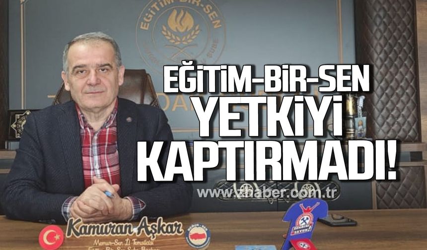 EĞİTİM-BİR-SEN, Zonguldak'ta yetkiyi kaptırmadı