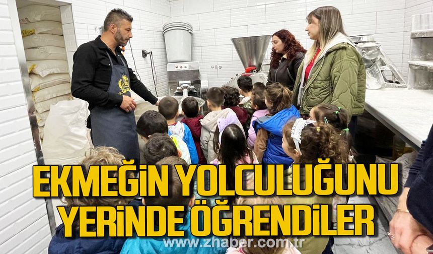 Zonguldak TED Koleji öğrencileri ekmeğin yolculuğunu yerinde öğrendi.