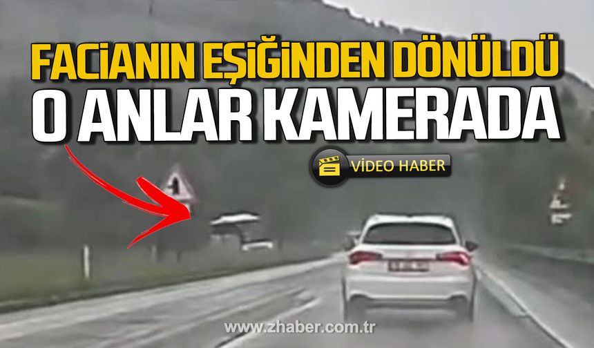 Karabük'te facianın eşiğinden dönüldü. O anlar kamerada.