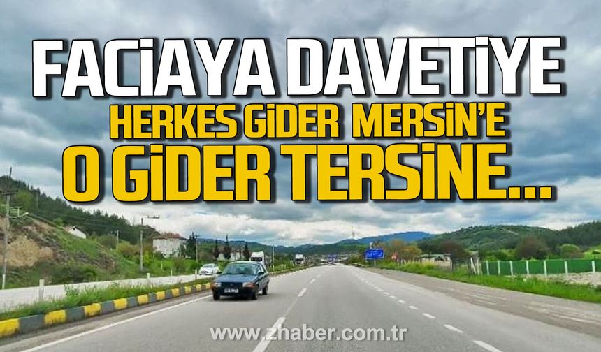 Karabük-Eskipazar kara yolunda ters yönde ilerleyen sürücü faciaya davetiye çıkarttı.