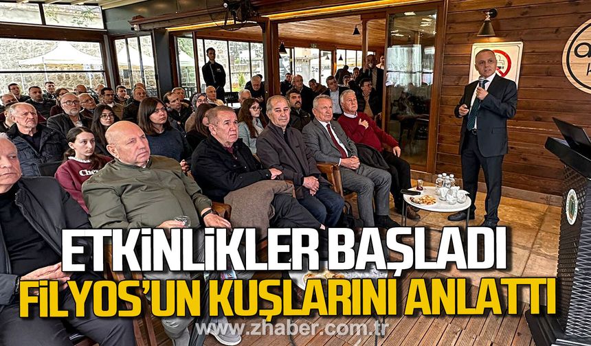 9. Çaycumalılar Buluşuyor etkinlikleri başladı. Mustafa Sözen Filyos’un kuşlarını anlattı.