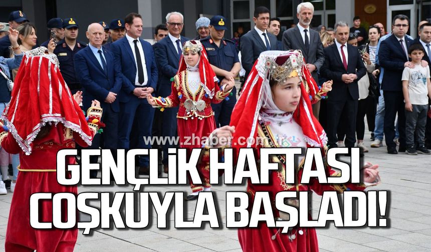 Gençlik haftası coşkuyla başladı
