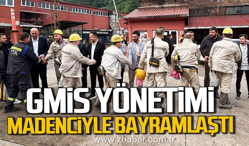GMİS yönetimi madenciyle bayramlaştı.