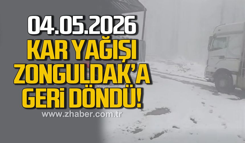 Mayıs ayında kar yağışı Zonguldak'ta etkisini gösterdi