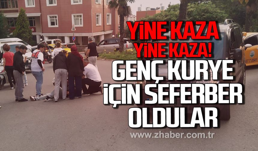 Yine kaza yine kaza. Genç Kurye içi seferber oldular