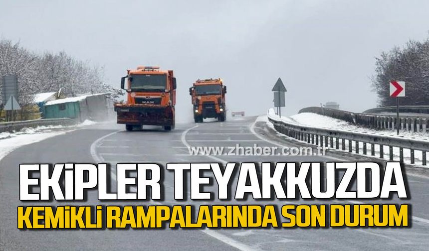 Karabük Kemikli Rampalarında ekipler teyakkuzda.