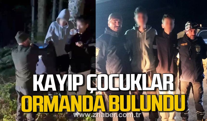 Karabük’te kayıp çocuklar ormanlık alanda bulundu.