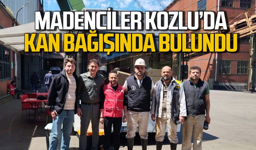 Madenciler kan bağışında bulundu: Özgür Kuru’dan madencilere teşekkür