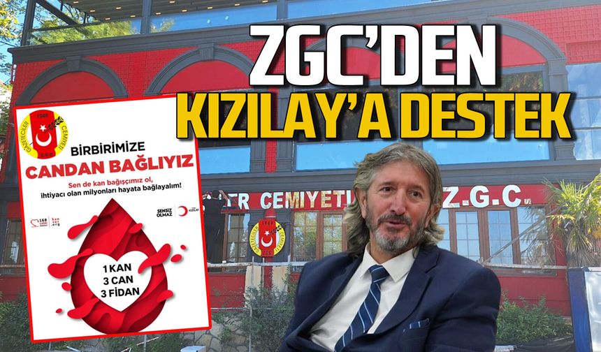 Zonguldak Gazeteciler Cemiyeti'nden Kızılay'a destek