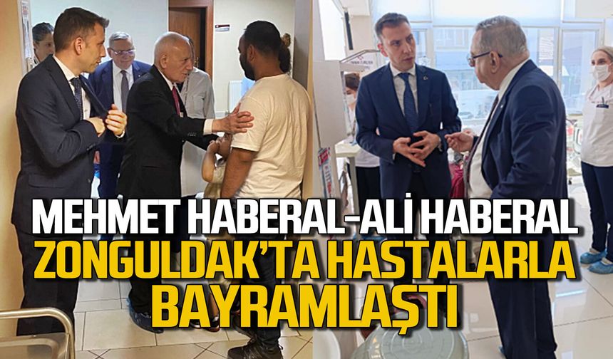 Mehmet Haberal ve Ali Haberal Zonguldak Diyaliz Merkezi’nde hastalarla bayramlaştı
